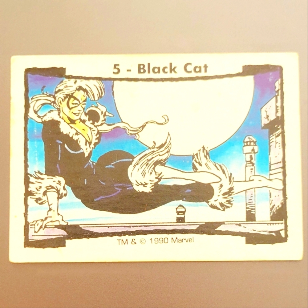1990 Spider-Man Comic Images Todd McFarlane Series 2 Marvel Black Cat #5